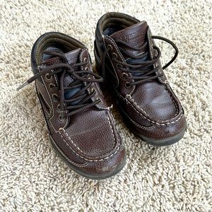 Little boy Sperry brown Shoal Boots size 2W.